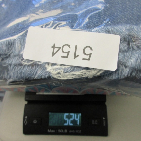 Mother The Tripper Weekender Fray Jeans Women 25 Light Wash Straight Button 524 - Picture 16 of 16